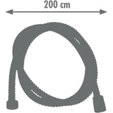 Flexible de douche - ROUSSEAU - Écrous métal anti-torsion - Réduction du débit - Longueur 2 m - Inox chromé double agrafage