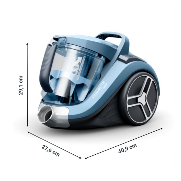 Rowenta Aspirateur sans sac, 900 W max, Haute filtration, 2,5 L, Compact RO4B11EA
