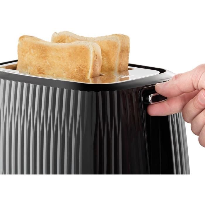 Grille-pain - RUSSELL HOBBS - EDEN - 800 W - 2 fentes - Noir