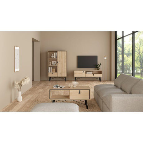 Meuble TV RY - Chene Jackson Hickory - 150,3 x 40,1 x 59,6 cm