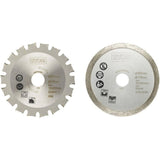 RYOBI - Kit 2 lames (1 lame pour bois/métal et 1 lame carrelage) 85 mm - alésage 15 mm pour scie multi-matériaux R18MMS - RAKMMS02K