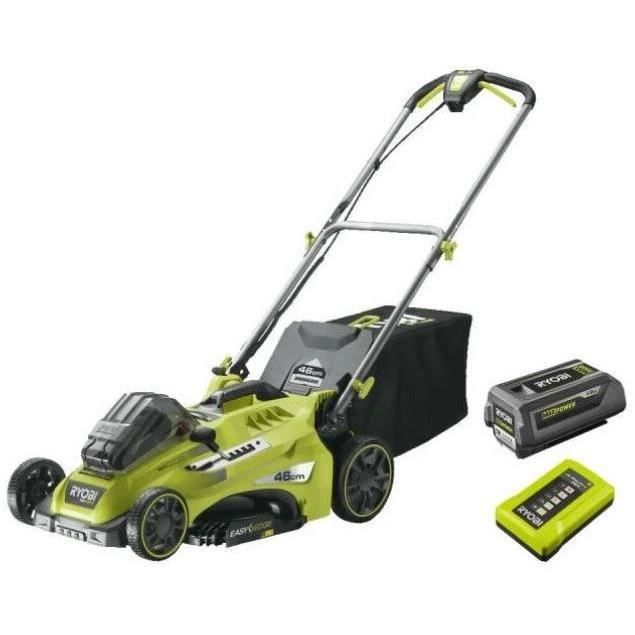 RYOBI - Tondeuse 36V MAXPOWER Power Assist™ - Ř coupe 40 cm - ramassage et mulching + batterie 5,0 Ah & chargeur - RLM36X41H50PG