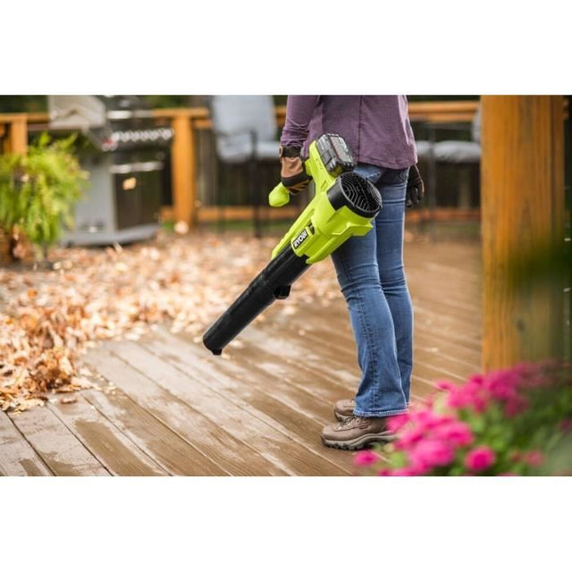 RYOBI - Souffleur 18V ONE+ Turbo Jet - soufflerie 145 km/h - débit air max. : 7,1 mł/min - sans batterie ni chargeur  - RY18BLA-0