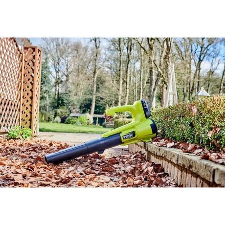 Souffleur - RYOBI - 18V - Turbo Jet - Vitesse max 145 km/h - Débit air max : 7,1 mł/min - 1 batterie 18V 4,0 Ah et 1 chargeur 1,5 A