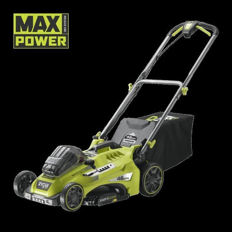 RYOBI - Tondeuse 36V MAXPOWER Power Assist™ Brushless - Ř coupe 46 cm - ramassage/mulching + batterie 5 Ah & charg. - RLM36X46H50PG