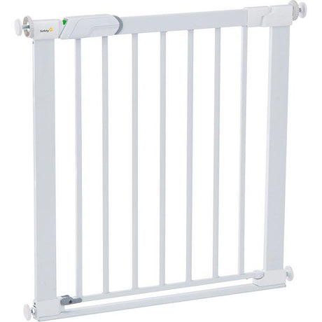 Barriere de sécurité Flat Step - SAFETY 1ST - Blanc - Métal - 73-80 cm - Pression sans vis ni perçage, barre de sol plate