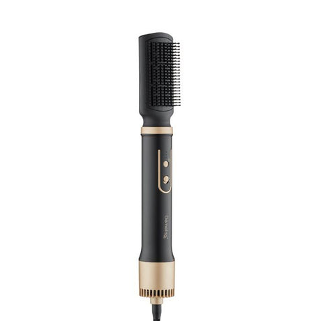 Brosse soufflante 2-en-1 - SAINT ALGUE - Demeliss Volume & Style - 1000 W - 3 températures - Noir / Or