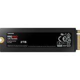 SAMSUNG - 990 PRO avec dissipateur- SSD Interne - 2 To - NVMe M.2 PCIe 4.0x4 - Vitesse lecture jusqu'a 7 450 Mo/s