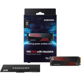 SAMSUNG - 990 PRO avec dissipateur- SSD Interne - 2 To - NVMe M.2 PCIe 4.0x4 - Vitesse lecture jusqu'a 7 450 Mo/s