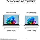 PC Portable - Samsung - Galaxy Book5 Pro - 14 Dyn. AMOLED 2X WQXGA+ - Intel Core Ultra 5 - RAM 16 Go - Stockage 512 Go