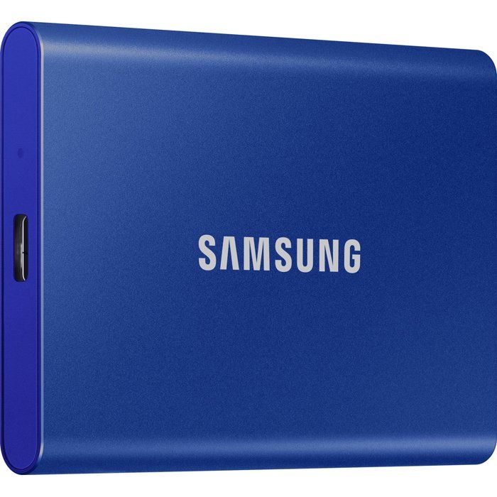 SAMSUNG - T7 Bleu - SSD Externe - 1 To - USB 3.2 - Vitesse lecture jusqu'a 1 050 Mo/s