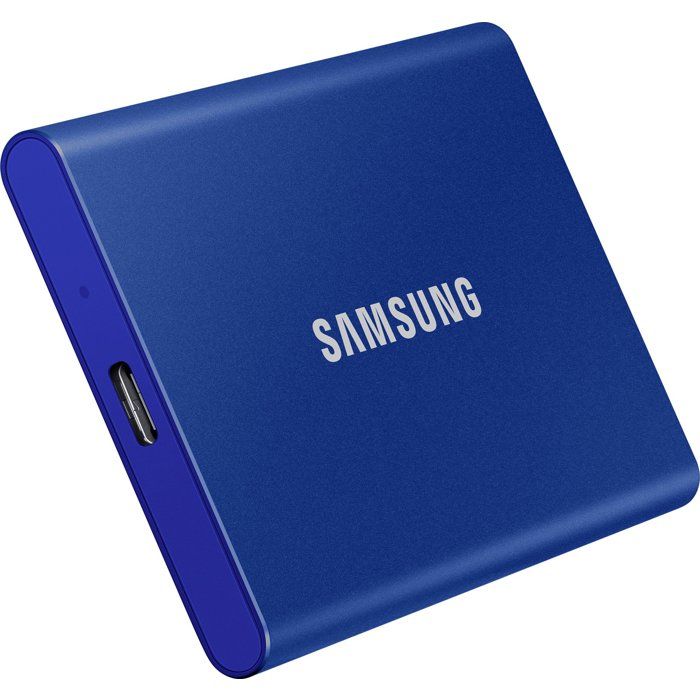 SAMSUNG - T7 Bleu - SSD Externe - 1 To - USB 3.2 - Vitesse lecture jusqu'a 1 050 Mo/s
