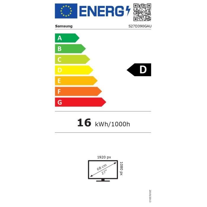 Ecran PC Incurvé - SAMSUNG - 27 - FHD - 100Hz - Dalle VA - 4ms - LS27D390GAUXEN