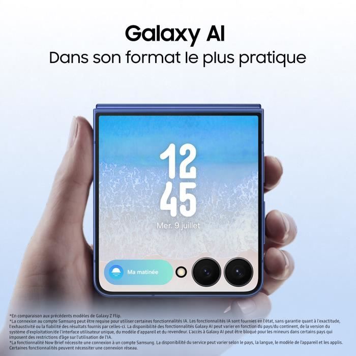 Samsung Galaxy Z Flip7 5G Smartphone 512 Go Noir Absolu