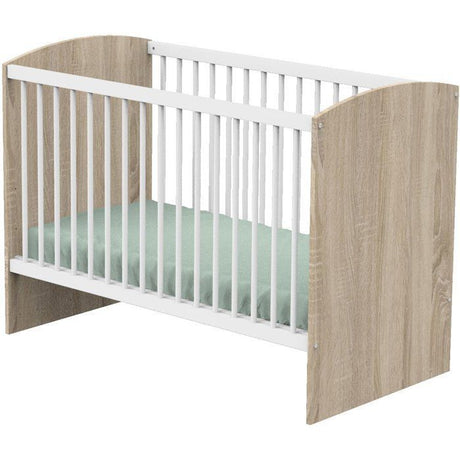Lit bébé - 120 x 60 cm - Matelas inclus - Access - Bois/Blanc - SAUTHON
