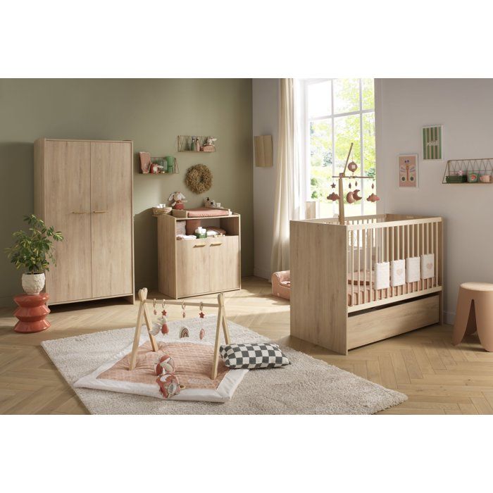 Commode a langer - SAUTHON - Adele - Surface a langer de 53 x 65 cm - Bois