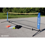 Sac a dos de tennis - SCHILDKROT - 2 raquettes + housses - 2 balles mousse Ř7mm - Filet autoportant 75x300 cm - 6 cônes de marquage