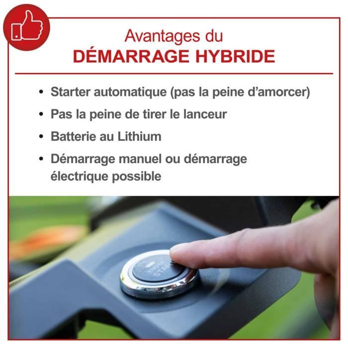 Tondeuse thermique autotractée - démarrage électrique - MS150-46E - 46 cm - 150 CC - SCHEPPACH