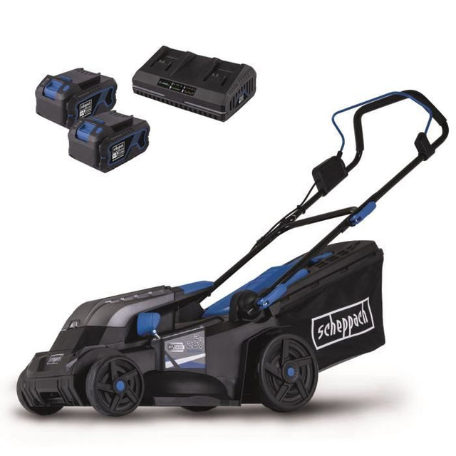 Tondeuse sans fil BC-MP380-X - SET XL2 - coupe 38 cm - SCHEPPACH 20V IXES - avec batterie et chargeur