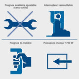 Marteau piqieur AB2000 - 60 J - SCHEPPACH