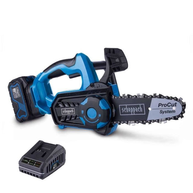 Tronçonneuse sans fil SCHEPPACH BC-TCS200-X - SET L - 20cm - Batterie 4Ah + 1 chargeur  2.4A