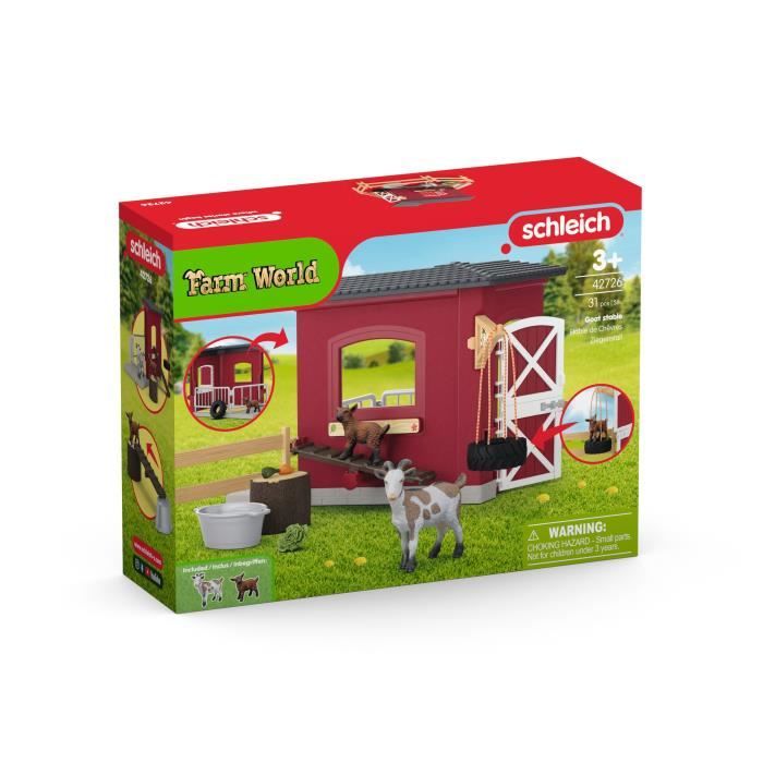 Figurine table pour chevres, Schleich 42726 Gamme Farm World