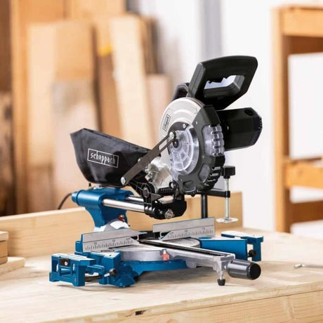 Scie a onglet radiale - SCHEPPACH - HM 185 - 1400 W - Lame Ř 185 mm - Bois