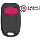 Télécommande 2 canaux - SCS SENTINEL - SimplyControl - Fuschia, portée 40m, fréquence 433.92 MHz, pile lithium CR2032 incluse