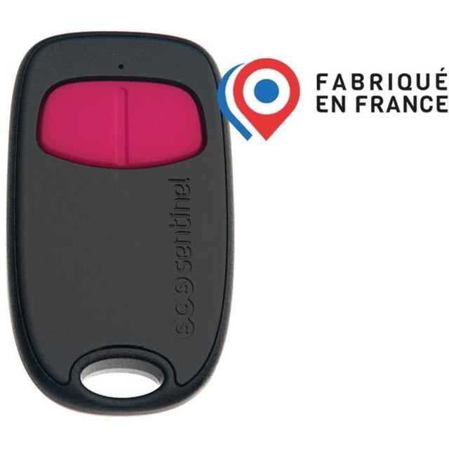 Télécommande 2 canaux - SCS SENTINEL - SimplyControl - Fuschia, portée 40m, fréquence 433.92 MHz, pile lithium CR2032 incluse