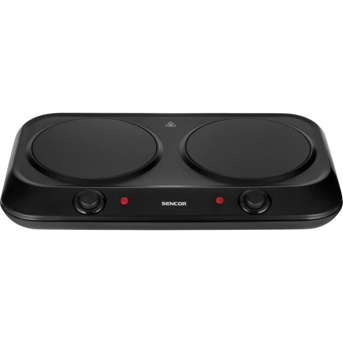 Plaque de cuisson infrarouge - SENCOR - SCP 2263BK - 2400 W - 2 foyers - Noir