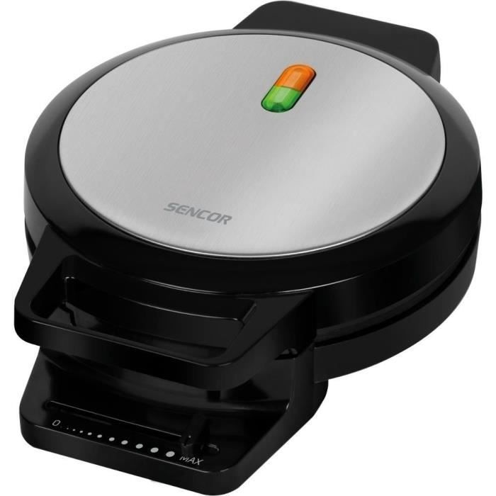 Gaufrier - SENCOR - SWF1010BK - 1000W - Noir - Thermostat réglable