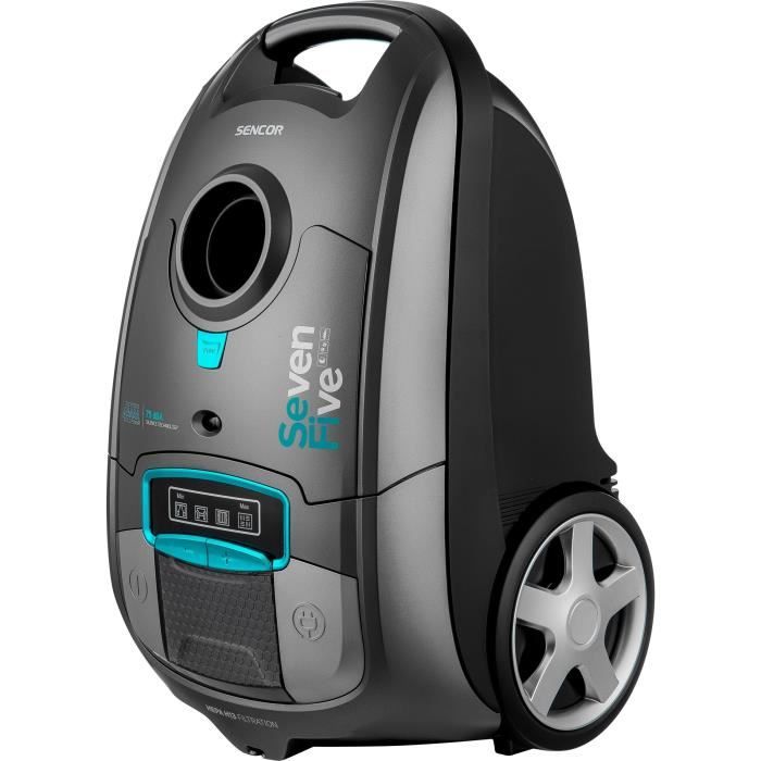 Aspirateur traineau avec sac - SENCOR - SVC 7550TI - 75 dB - 3,5 L - Gris