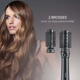Brosse soufflante - SEVERIN - Styler multifonction avec revetement Céramique-Kératine - Auto-rotative - 3 embouts - 1000 W - Noir