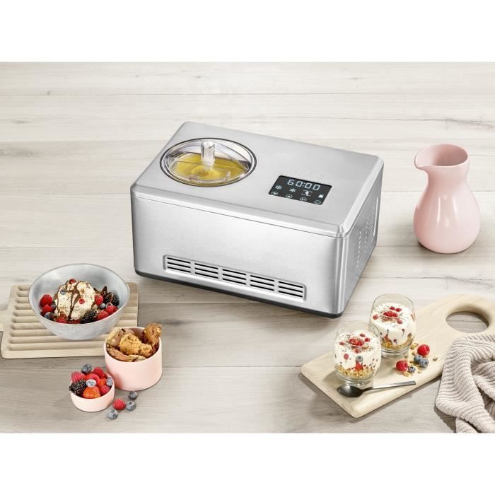 Sorbetiere SEVERIN - EZ7405 - Capacité 2L - Fonction brassage et refroidissement - 180W