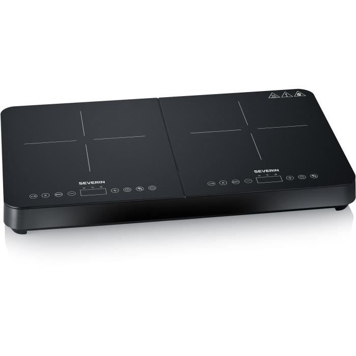 Plaque de cuisson posable SEVERIN - DK9194 - 2 foyers - 10 niveaux de puissance - 3400W
