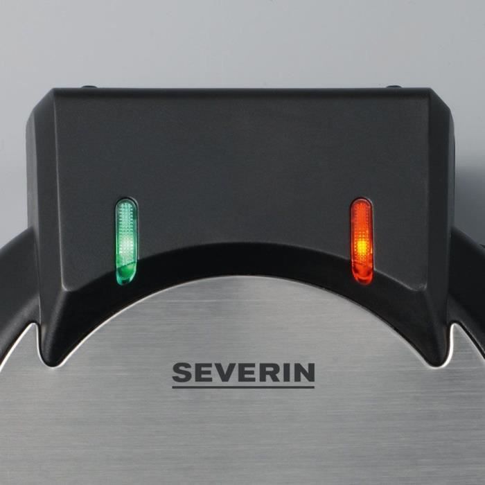 Gaufrier SEVERIN - WA2103 - Plaques forme coeur  - Revetement anti-adhésif - 1300w