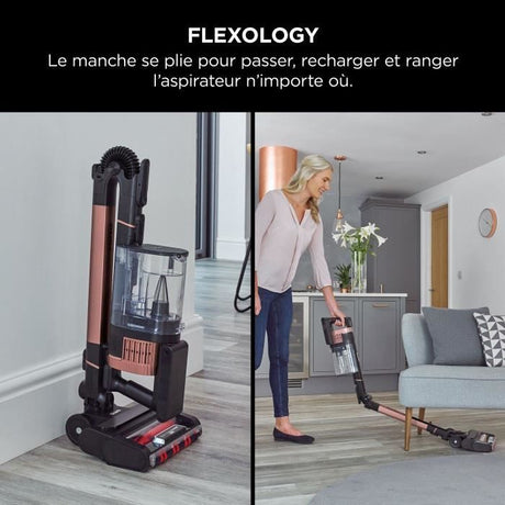 SHARK Stratos IZ400EU - Aspirateur Balai sans fil - Technologie DuoClean + PowerFins Plus - Eclairage LED
