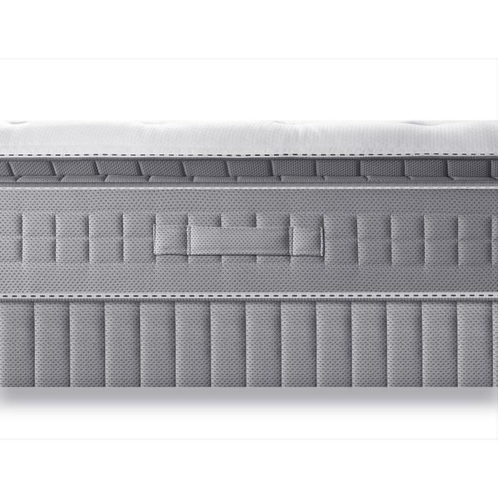 Matelas 160 x 200 SIMMONS - Hauteur 29 cm - Ressorts ensachés Sensoft - No Flip - Enveloppant - Fabriqué en France -  SW5
