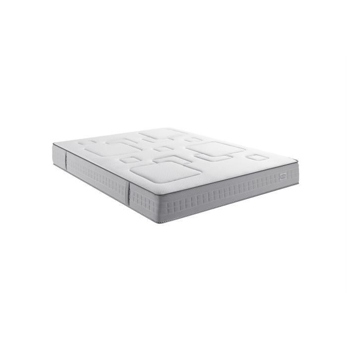 Matelas 140 x 190 SIMMONS - Hauteur 25 cm - Ressorts ensachés Sensoft - No Flip - Morphologique - Fabriqué en France -  SW3