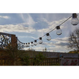 Guirlande solaire SMART GARDEN Globulb 40 LED blanc chaud 13,7 m, panneau solaire, IP44
