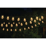 Guirlande solaire SMART GARDEN Globulb 40 LED blanc chaud 13,7 m, panneau solaire, IP44