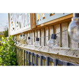 Guirlande solaire SMART GARDEN Globulb 40 LED blanc chaud 13,7 m, panneau solaire, IP44