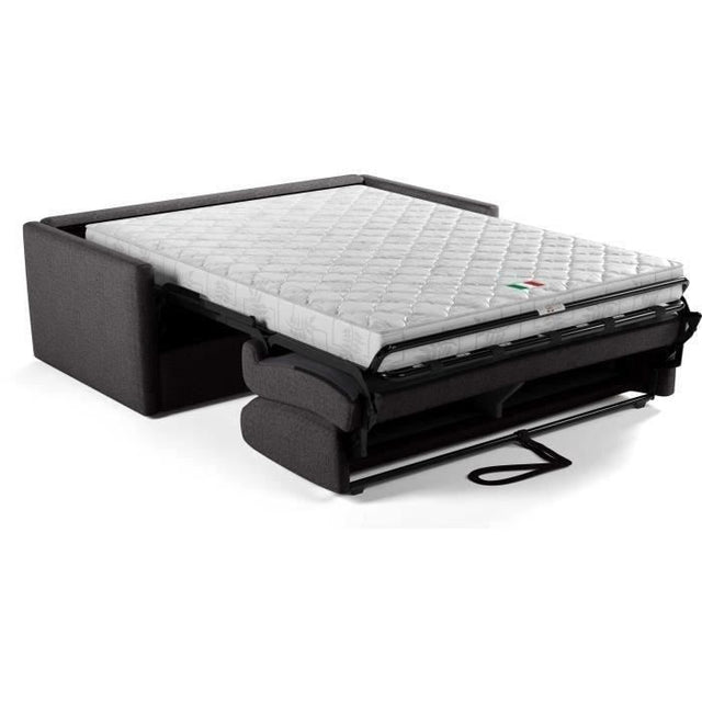 Canapé convertible express - 3 places - SMALL - Tissu anthracite - 168 x 98 x 86 cm