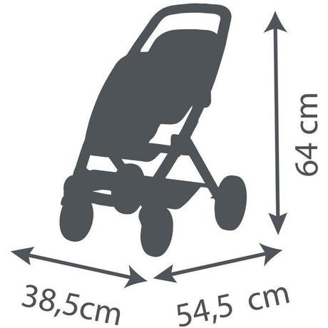 SMOBY - Maxi cosi - Poussette Jumeaux beige  - Pour poupon - Des 3 ans