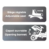 Tracteur a pédales Farmer XL + Remorque - Bleu - SMOBY - Siege ajustable - Capot ouvrant - Klaxon - 90% plastique recyclé