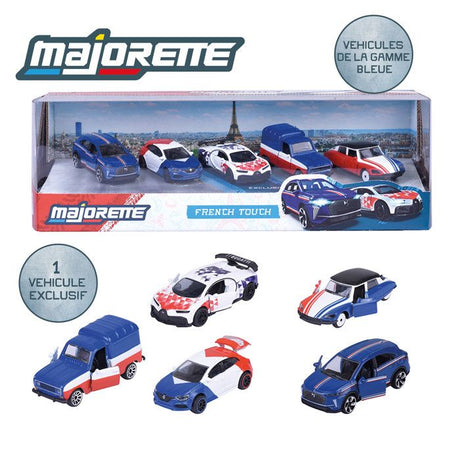 Coffret Cadeau 5 Véhicules BMW - MAJORETTE - 2 exclusifs - Portes ouvrantes, suspensions - Échelle 1/64 - Des 3 ans
