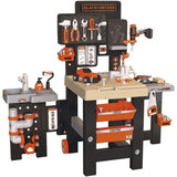 SMOBY - Black and Decker - Mega center - 3 parties : mécanique, plomberie, menuiserie - Nombreux accessoires - Fabrication française