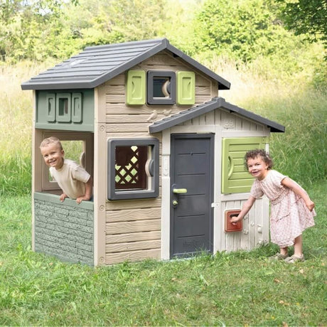 Smoby Life - Maison Friends House Evo - Moderne et spacieuse - Portillon - Boite aux Lettres - Des 3 ans