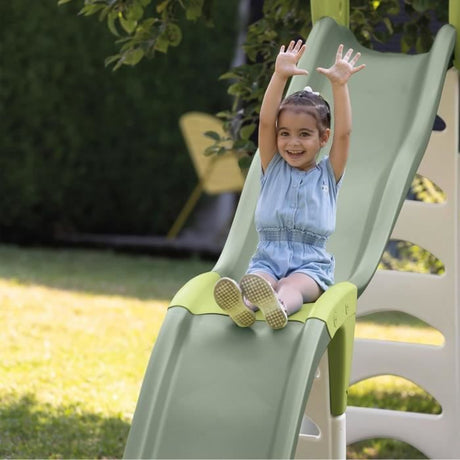 SMOBY Life - Toboggan Super Megagliss - Evolutif 2 en 1 - Glisse de 170 a 360 cm - Echelle, marches antidérapantes - Des 2 ans