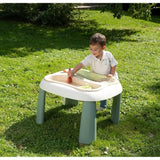 SMOBY Life - Table Sable et Eau - 2 bacs amovibles, pelle, râteau, bateau, moules a sable - Jouet d'extérieur - Des 18 mois